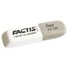 Eraser FACTIS large Flex 24 DF (Spain), 74х20х10 mm, white-gray, rectangular, synthetic rubber