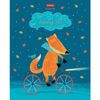 HATBER / Notebook А5 48 p. bracket, cage, matte lamination, "Funny fox" / 10 pcs.