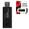KINGSTON / Flash Drive 128 GB, DataTraveler 100 G3, USB 3.0, Black