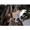 Ленивые Бобры / Lazy Beavers / Set of mirror Christmas tree decorations "Dinosaurs" in a gift box