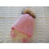 Журавлик / Chapéu duplo para meninas "Isabella" com pom-pom de pele