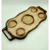 РосХозДом / RosKhozDom / Wooden serving tray 260x520 mm solid