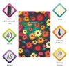 BRAUBERG / Notebook 40 l. point to point cover SoftTouch, beige paper 70 g / m2, stitching, А5 (147х210 mm), FLOWERS / 10 pcs.