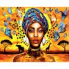 Опт-картина / Painting by numbers 40x50 African inhabitants