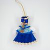 Потешный промысел / Christmas tree toy from porcelain "Girl in a blue dress"