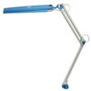 TransVit / Abajur "Svetlana", em uma braçadeira, fluorescente, 11 W, cinza-azul, altura 70 cm, 2G7