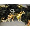 Ленивые Бобры / Lazy Beavers / Christmas tree toy mirrored "Snow Leopard"