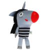 Мульти-Пульти / Multi-Multi / Sounded soft toy "Checkered Zebra. Zebra Fields"