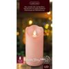 Kaemingk / LED candle Living Flame 15 cm pink wax battery operated, timer