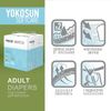 Yokosun / Velcro diapers for adults, size XL