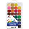 Watercolors "Classic" 32 colors, honey, without a brush, plastic box
