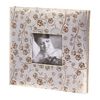 BRAUBERG wedding photo album, 20 magnetic sheets 30х32 cm, textured leather, white gold