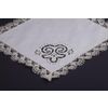 Снежинка / Snowflake / Napkin "Lace" with cutwork embroidery