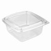 STIROLPLAST / Envases rectangulares desechables 1000 ml, SET 75 uds., CON TAPA, 172x167x70 mm, PET, transparente