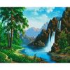 Опт-картина / mosaico de diamantes, 40x50, cascada de diamantes de imitación cuadrados