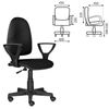 Armchair BRABIX "Prestige Ergo MG-311", adjustable ergonomic back, leatherette, black