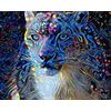 ВанГогВоМне / VanGogVoMne / Paint by number "Ghost cheetah" 40x50 cm