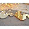 Ленивые Бобры / Lazy Beavers / A set of mirrored Christmas tree decorations "Siberia inside" big in a gift box