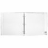 BRAUBERG wedding photo album, 20 magnetic sheets 30х32 cm, the cover is textured under the skin, rings, silver