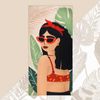 Этель / Towel "Lady" 70x146 cm, 100% cotton 160gr / m2