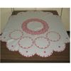 Труженица / Linen tablecloth with machine embroidery napkins pic. №4