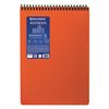 BRAUBERG  / Notebook "Metropolis" ORANGE, 80 sheets A5, plastic spiral, plastic cover, cage