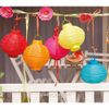 Kaemingk / Solar Powered Lamp Set Chinese Solar Pekin Lanterns 20 cm with Cold White LEDs, 6 pcs, IP44