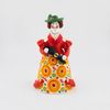Дымковская глиняная игрушка / Clay figurine "City lady, elegant"