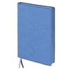 BRAUBERG  / Bloc de notas "Tweed" azul, 112 hojas A5 (148x213 mm), debajo de la tela, línea