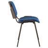 BRABIX "Iso CF-005" staff and visitors chair, black frame, blue leather