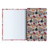 HATBER / "Desen" defter KÜÇÜK FORMAT 80 + 50 yaprak A6, 105x145 mm, tarak, birleşik blok, karton, lastik bant