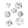 GamesDealer / Bộ xúc xắc cho RPG "Elven", trắng-đen