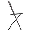 Folding chair for brabix house and office "Golf CF-002", black frame, plastic black