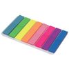 Bookmark adhesive BRAUBERG NEON, plastic, 45х8 mm, 8 colors x 20 sheets in plastic book