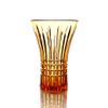 Гусевской Хрустальный завод / Crystal vase for flowers "Imperial" large amber with a pattern "Honey Savior"