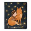 Альт / Notebook A5 48 l. staple, cage, Soft Touch, foil, beige paper 70 g / m2, "MAGIC FOXES" / 10 pcs.