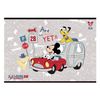 HATBER / Sketchbook "Mickey Mouse-DISNEY" (5 types), A4 205x290 mm, 20 sheets, bracket, cardboard cover