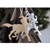 Ленивые Бобры / Lazy Beavers / Mirror Christmas tree toy "Centaur"