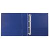 Raccoglitore a 4 anelli con tasca frontale trasparente BRAUBERG, cartone / PVC, 75 mm, blu, fino a 500 fogli