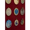 Medal of zirconia with a ring to order