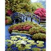 Опт-картина / Painting by numbers 40x50 Bridge in the park