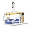 DURABLE / Durable / Badge Holder, Double with Swivel Clip, 54 x 85 mm Transparent