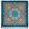 Павловопосадский платок  / Shawl "Slavic Holidays", with woolen fringe