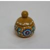 Беломорские узоры / Salière en bois " Peinture jaune Shenkurskaya " hauteur 7 cm