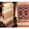 Тканые узоры / Tablecloth "Young Lady-Peasant", embroidery color: green, beige, 180x133