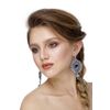 Lace earrings "barbarian" grey