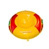 Three-color inflatable tubing for skiing from the mountains for children and adults