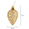ЗОЛОТАЯ СКАЗКА / Set of decorations for the fir-tree 39 items, golden color