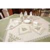 Снежинка / Snowflake / Table linen set with tambour embroidery and machine lace