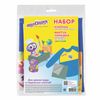 Set for the lessons of labor INLANDIA, oilcloth PVC 40x69 cm, apron, Cape with sleeves, blue